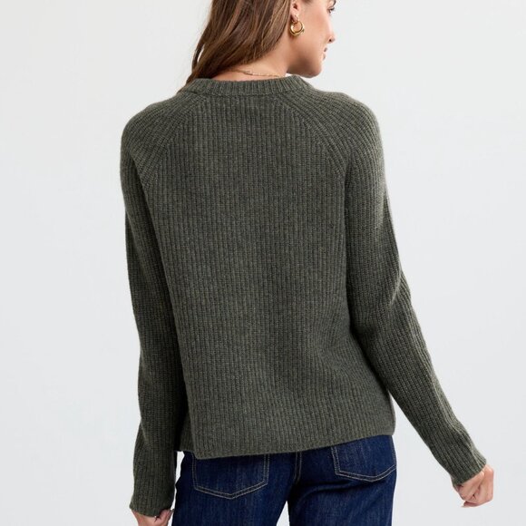 Pura Cashmere 100% Cashmere Fisherman Sweater NWT - Picture 2 of 7